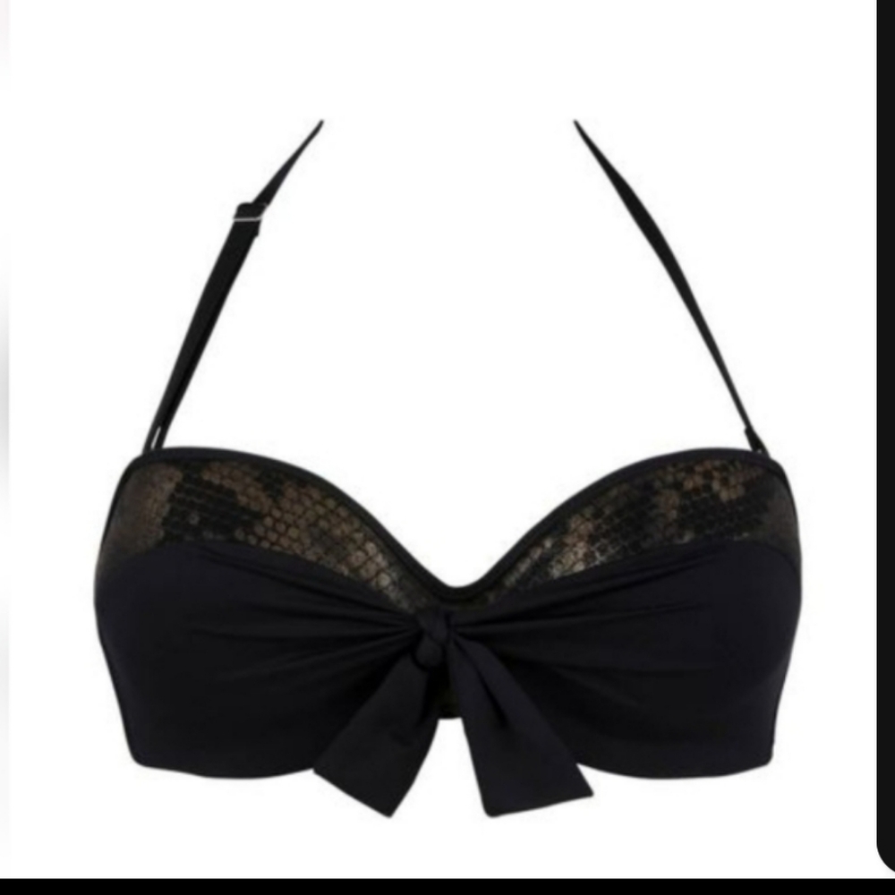NWT / Antigel La Rebelle Python Print Bikini Top